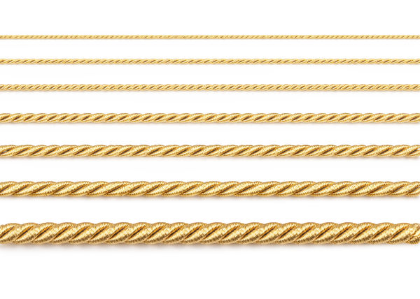 Leonische Kordel gold Metallicfäden 1m