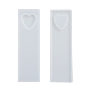 Silikon- Gießform Lesezeichen Herz 90x26x5 mm