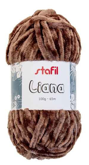 Stafil Liana Wolle Chenillegarn glänzend 100g 65m