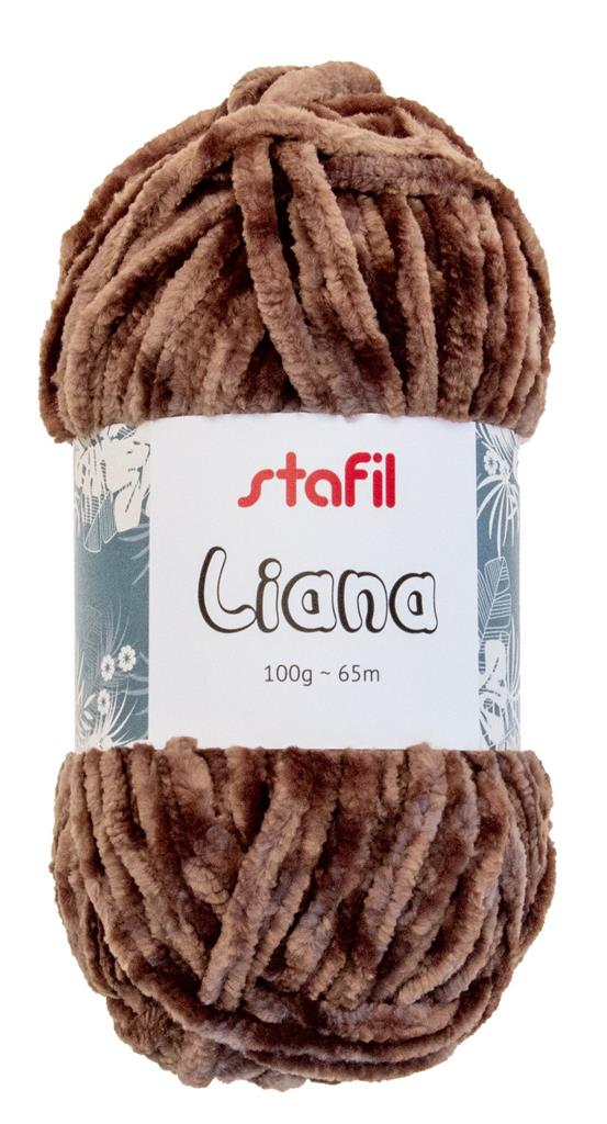 Stafil Liana Wolle Chenillegarn glänzend 100g 65m