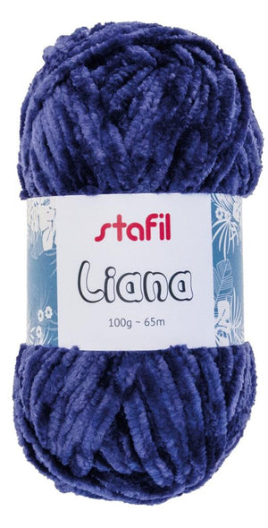 Stafil Liana Wolle Chenillegarn glänzend 100g 65m