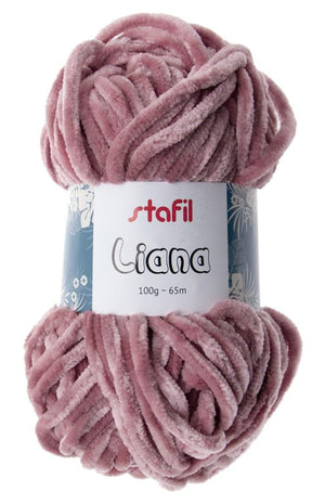 Stafil Liana Wolle Chenillegarn glänzend 100g 65m
