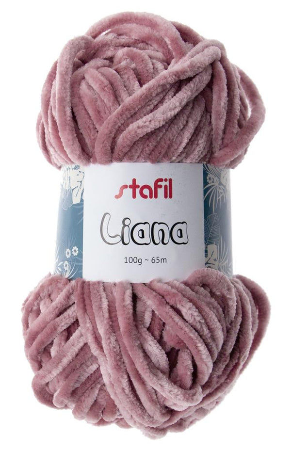 Stafil Liana Wolle Chenillegarn glänzend 100g 65m