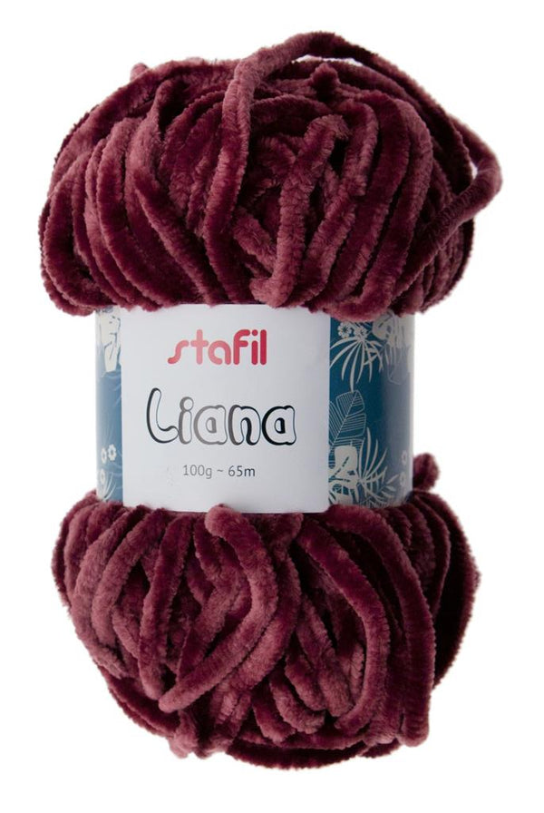 Stafil Liana Wolle Chenillegarn glänzend 100g 65m