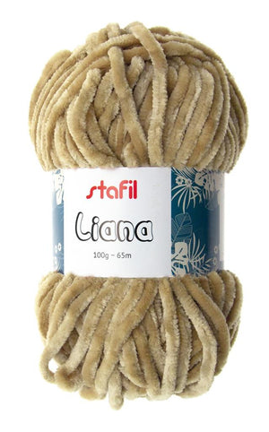 Stafil Liana Wolle Chenillegarn glänzend 100g 65m