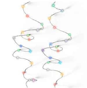 Micro-LED-Strangbeleuchtung, bunt, für den Innenbereich, 195 cm/40 Lampen