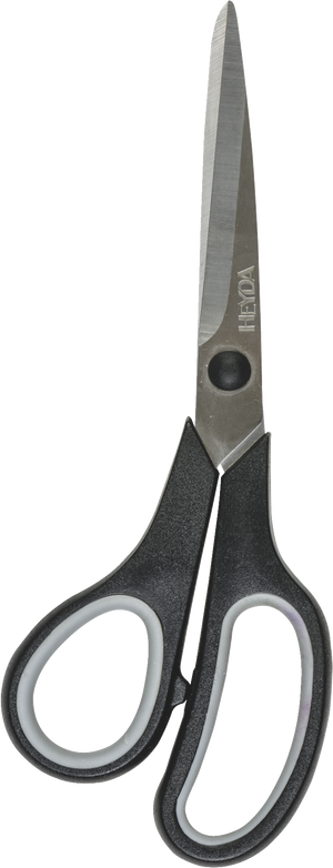 Universalschere Soft-Touch Linkshänder 21 cm schwarz/grau