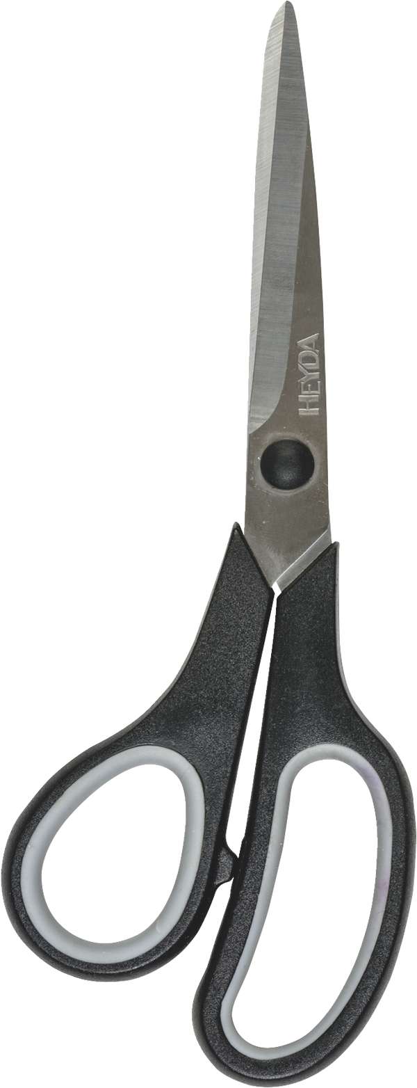 Universalschere Soft-Touch Linkshänder 21 cm schwarz/grau