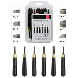 Linolschneider Set 6tlg.