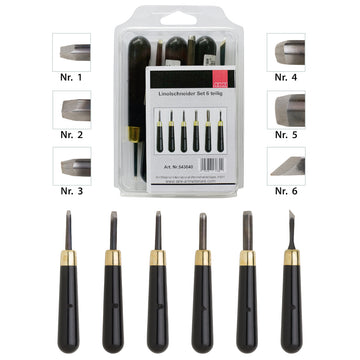 Linolschneider Set 6tlg.