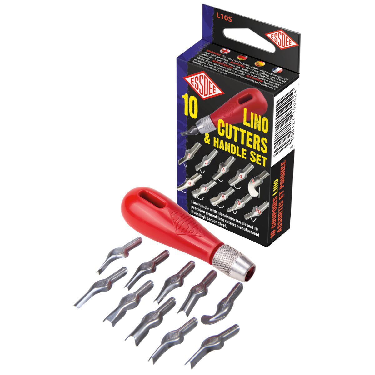 Essdee Linoleumschneider-Set 11-teilig.