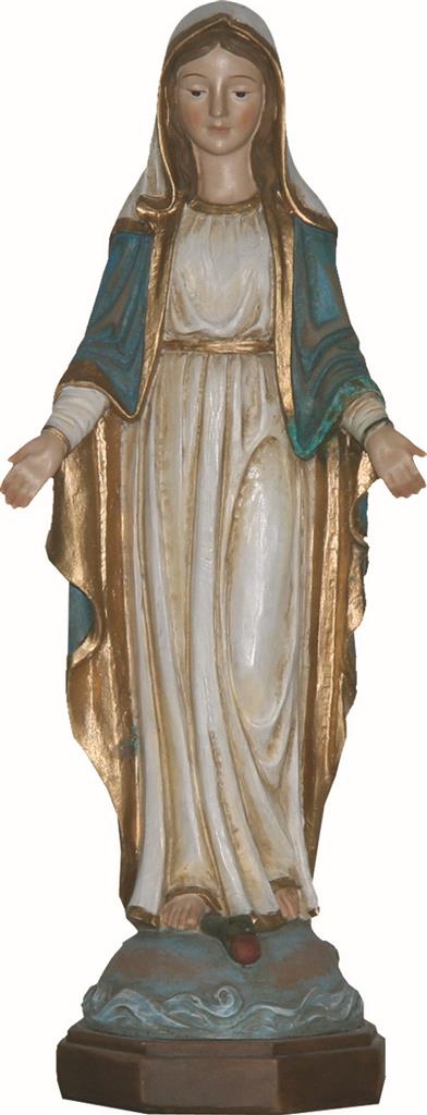Madonna Immaculata gütiger Blick weiß/blau/gold in verschiedenen Größen