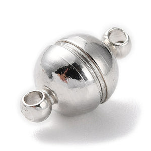 Magnetverschluss Metall rund 8x14mm 3 Stück