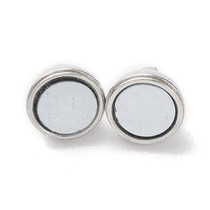 Magnetverschluss Metall rund 8x14mm 3 Stück