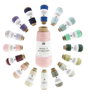 Creative Make It Blümchen Beilaufgarn mit Pailletten 25g 375m