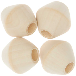 Makramee Perlen 30x30mm Großloch 10mm