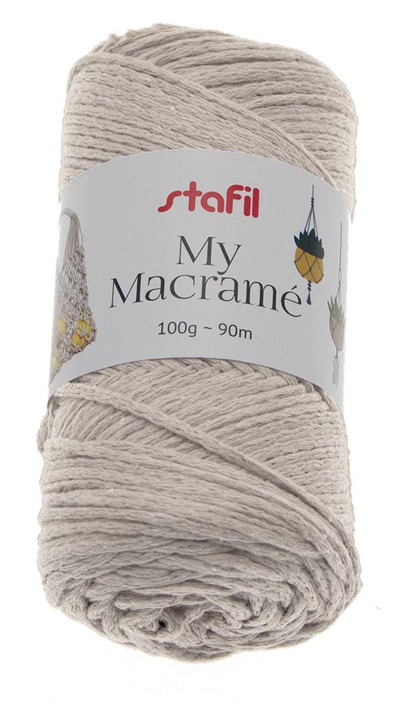 My Makramé Garn 70% Recycelete Baumwolle 100g / 90m