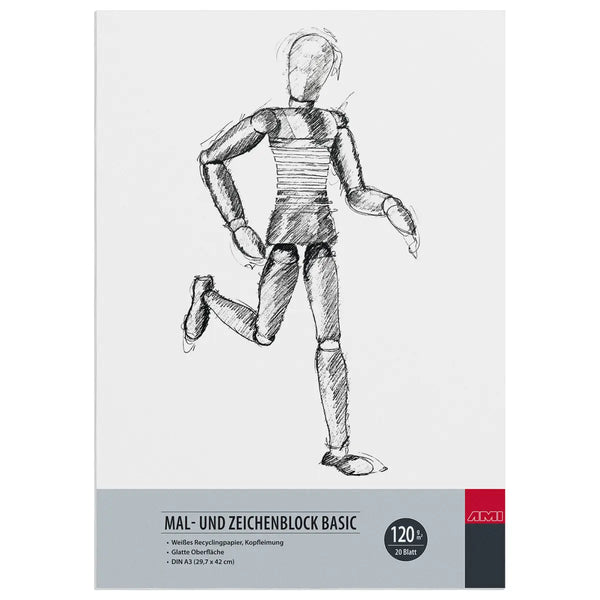 AMI Mal- und Zeichenblock Basic 120g 20 Blatt