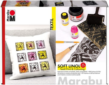 Marabu Soft Linol Print & Colouring Hochdruck-Set