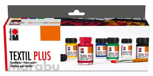 Marabu Textilfarben Textil Plus Starter-Set 6 x 15 ml