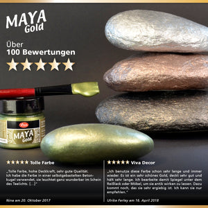 Maya Gold  Metallicfarbe 45ml