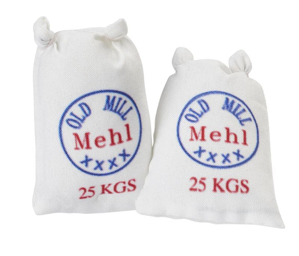 Miniatur Mehlsack 4,5cm 2 Stück