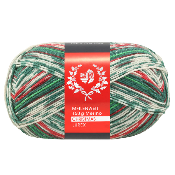 Lana Grossa Meilenweit 6-fach 150 Merino Christmas 150g / 390m