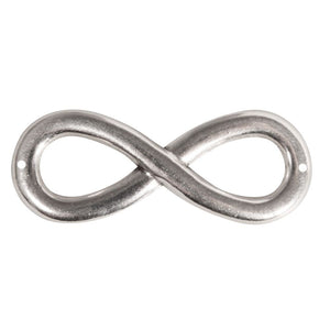 Infinity - Unendlichkeit, Tibetsilber Metallteil, 51x20mm, pro Stück