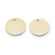 Edelstahl Plättchen Anhänger nickelfrei flach rund 16x1mm Loch: 1,5 mm 1 Stück