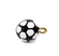 Metallanhänger Fußball schwarz weiß 15x10mm 1 Stück