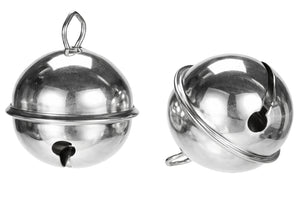 Metallglöckchen silbern 24mm 4 Stück / Packung