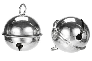 Metallglöckchen silbern 24mm 4 Stück / Packung