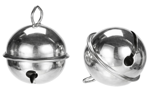 Metallglöckchen silbern 24mm 4 Stück / Packung