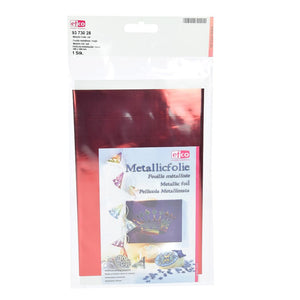 Metallicfolie Transfer, rot