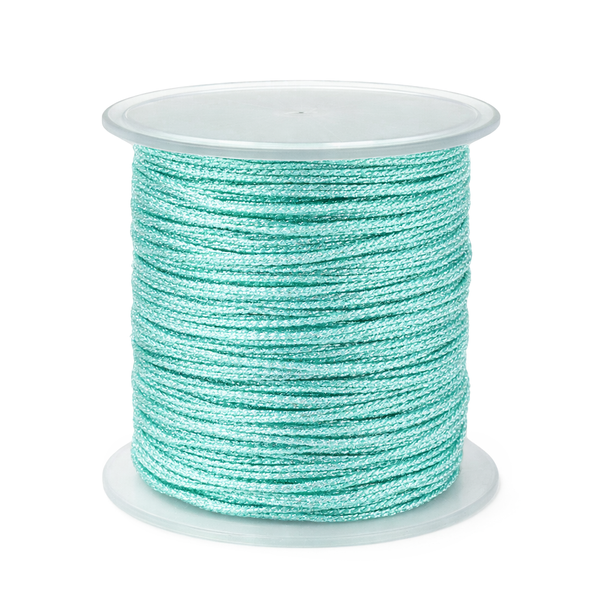 Metallic-Kordel irisierend rund 1mm 54m / Rolle
