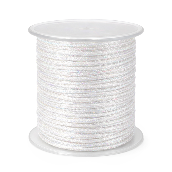 Metallic-Kordel irisierend rund 1mm 54m / Rolle
