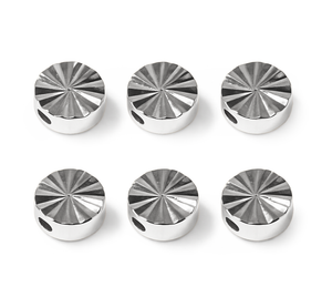 Metall Perlen rund geschliffen 6mm SB-Btl. 6 Stück