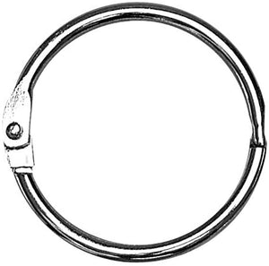 Metallringe zum Öffnen silber 17mm 12 Stück