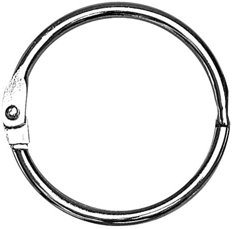 Metallringe zum Öffnen silber 17mm 12 Stück