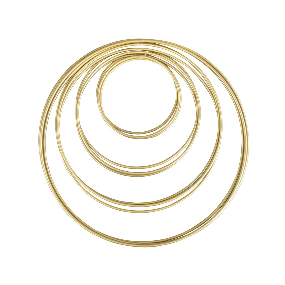 Metallringe sortiert gold