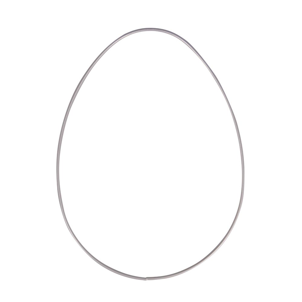 Metallring Ei silber 1 Stück
