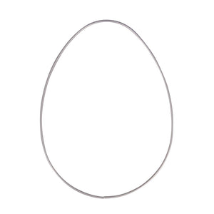 Metallring Ei silber 1 Stück