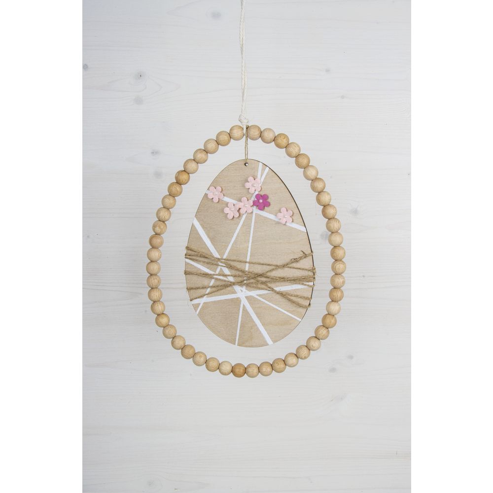 Metallring Ei silber 1 Stück