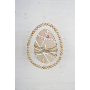 Metallring Ei silber 1 Stück