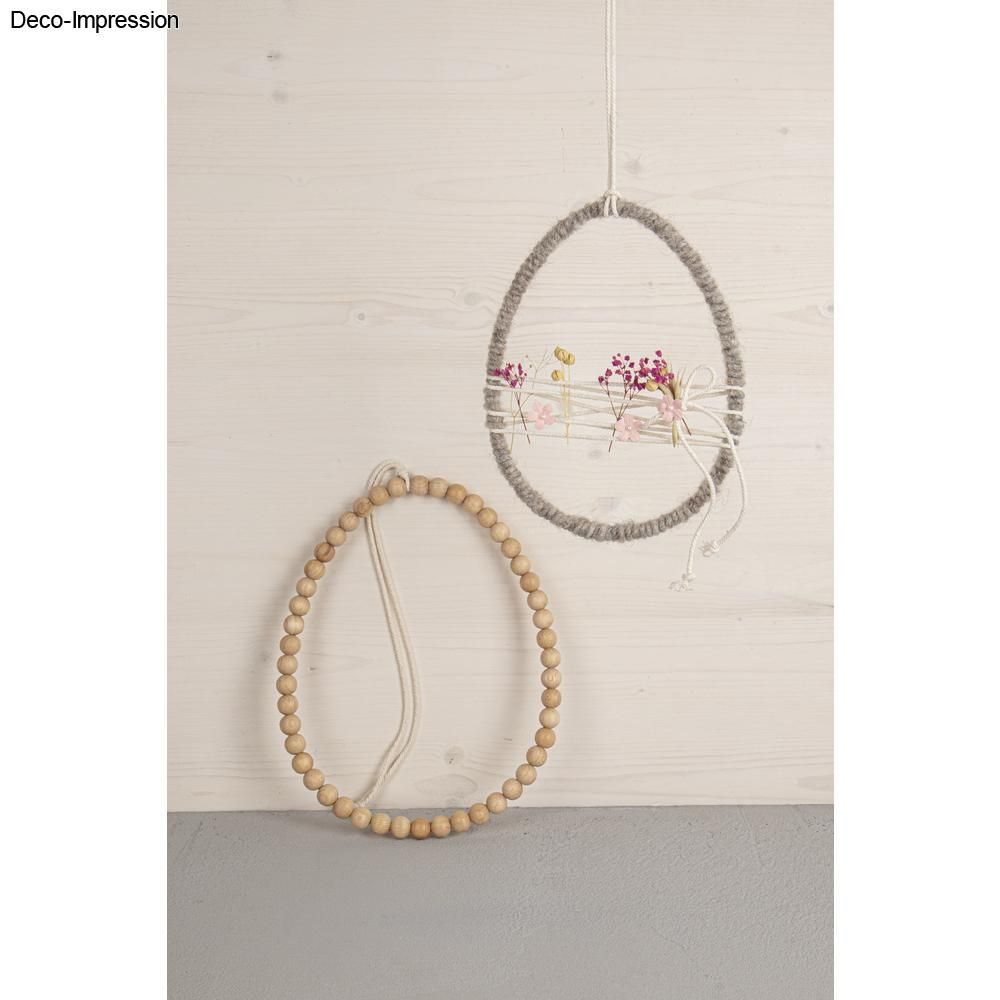 Metallring Ei silber 1 Stück