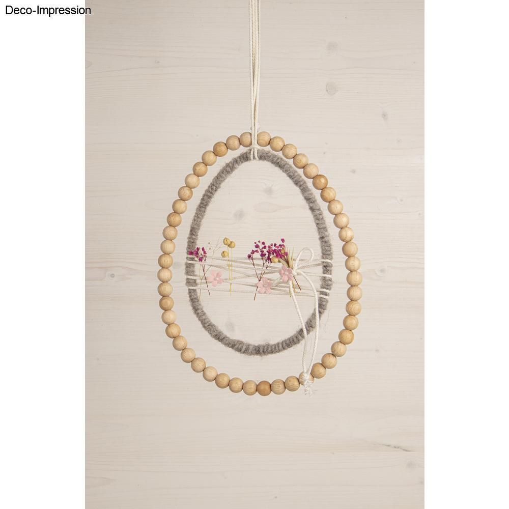 Metallring Ei silber 1 Stück