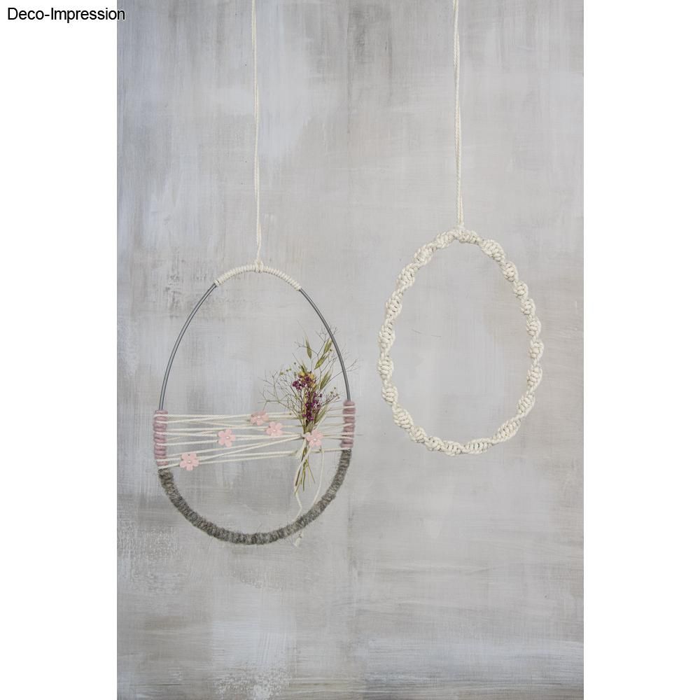 Metallring Ei silber 1 Stück