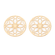 Blume des Lebens Connector Anhänger goldfarben 13mm 1 Stück