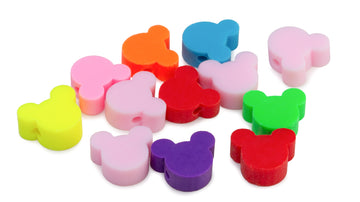 Fimoperlen Maus Mix 10x11x4mm 12 Stück