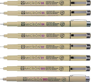 Sakura Mikron Tuschestifte verschiedene Stärken 1 Stück